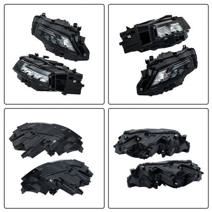 LH+RH Side Black Housing For Nissan Rogue 2021-2023 Headlights Replacement LED