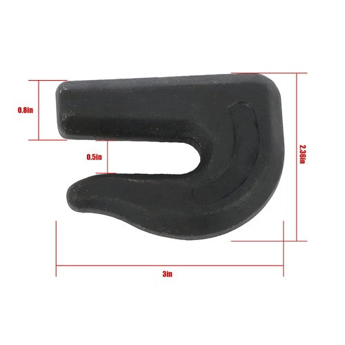 8Pcs G70 3/8" Weld On Chain Grab Hook Tow Hook Tractor Bucket Trailer Tie Down