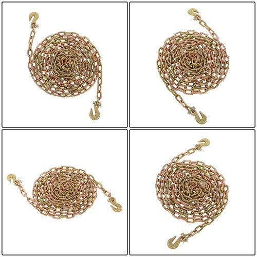 With Clevis Hooks Transportation Bundle Chain Steel Gold 3150lbs G70 1/4in×20ft