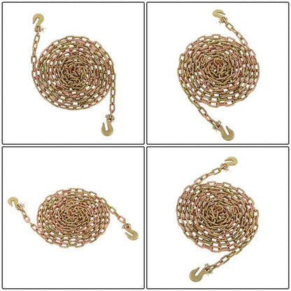 With Clevis Hooks Transportation Bundle Chain Steel Gold 3150lbs G70 1/4in×20ft