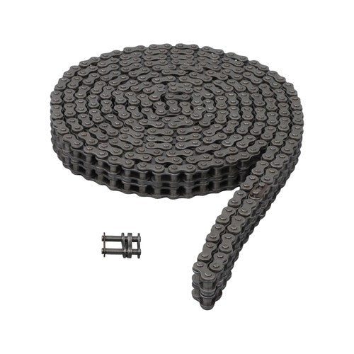 #35-2 Duplex Roller Chain 10 Feet Heavy Duty Double Strand with 2 Master Links