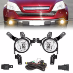 Fog Light Assembly Fit For 2007 2008 2009 Honda CRV Switch And Wiring Kit Clear