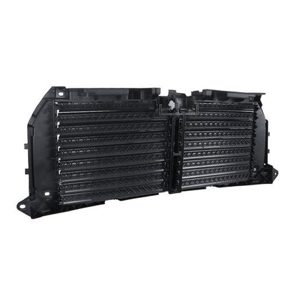 Black Upper Radiator Grille Air Shutter Assembly W/Motor For Ford F150 2015-2017