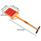 15 Ton Machinery Movers Skate Dolly 360 Rotation Heavy Duty Roller + Handles
