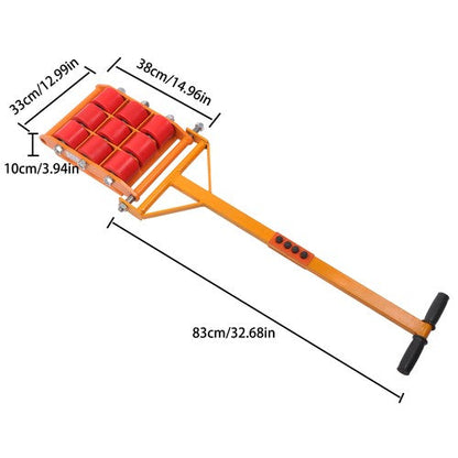 15 Ton Machinery Movers Skate Dolly 360 Rotation Heavy Duty Roller + Handles
