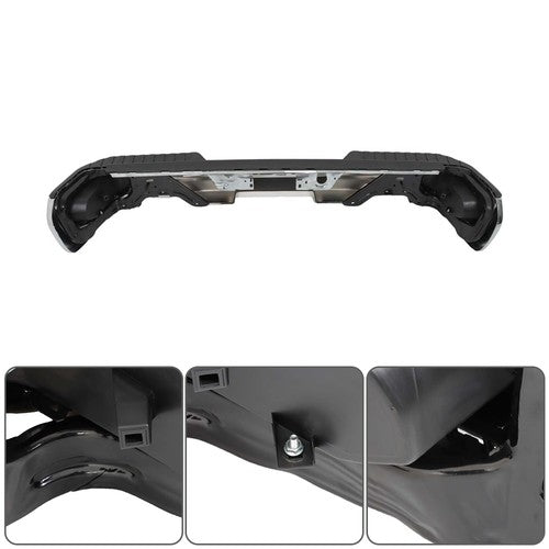 W/ Vent And Sensor Hole Auto Rear Bumper Metal For Chevrolet 2019-2023  &GMC NEW