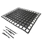 Heavy Duty Cargo Net For Pickup Trucks W/ Cam Buckles & S-Hooks 6.75' x 8' FT