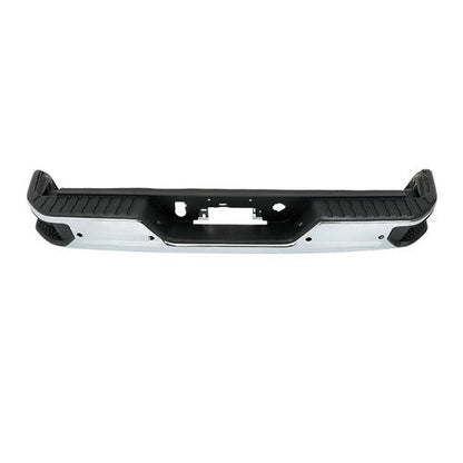 Steel Chrome Rear Bumper With Sensor Holes For Silverado/Sierra 1500 2019-2023