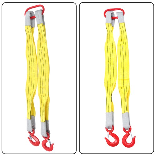 Lifting Slings Straps With Hooks 3.3Feet Two Leg Bridle Web Sling 4409 lbs