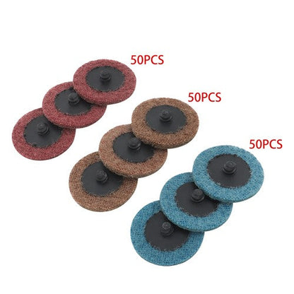 150 Pcs 2 Inch Fine Medium and Coarse Quick Change Torque Sanding Discs