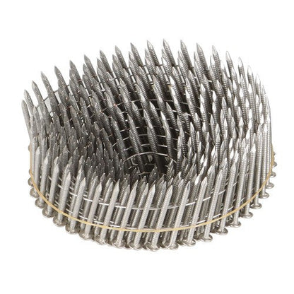 15 Degree Wire Coil 1-1/4 ×.09 Ring Shank Stainless Steel Siding Nails 1200Pcs