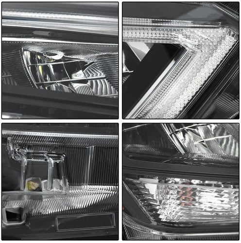 Clear Lens New For Nissan Versa S SR SV 2020-2021 Pair Headlight Replacement LED