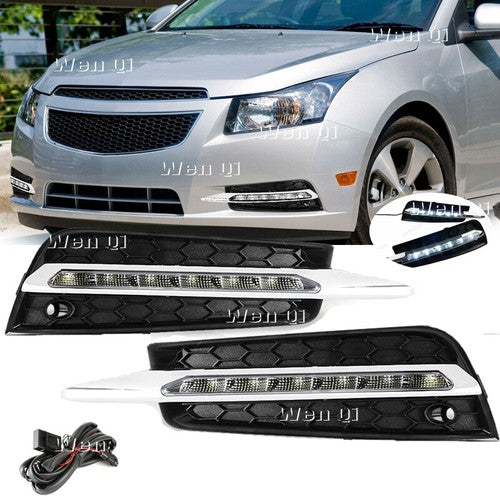 LED DRL Fog Light Lamp Daytime Running Light for 2009-2014 for Chevy Cruze
