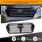 Glossy Black Front Upper Grille Mesh Fit For 2019 2020 2021 2022 Subaru Ascent
