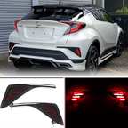 For 2016-2021 Toyota CHR C-HR Pair Rear Bumper Reflector Brake Light Lamp Pair
