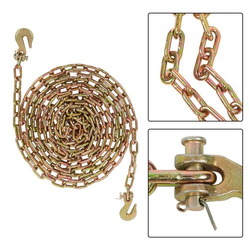 With Clevis Hooks Transportation Bundle Chain Steel Gold 3150lbs G70 1/4in×20ft