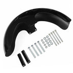 NEW 23" Wrap Front Fender Gloss Black For Touring Road King Electra Glide FLHR