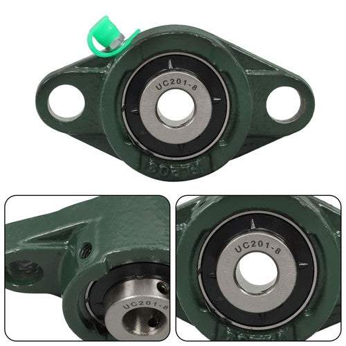 10Pcs UCFL201-8 Pillow Block Bearing 1/2" Bore 2 Bolt Flange Mounted New