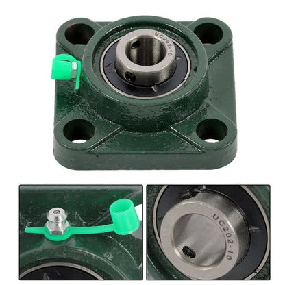 4pcs UCF202-10 Pillow Block Bearing 5/8" Bore 4-Bolt Self-Aligning Solid Base