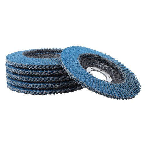 24 PCS 4.5" x 7/8" T29 Flap Discs 40/60/80/120 Grit Angle Grinder Sanding Disc