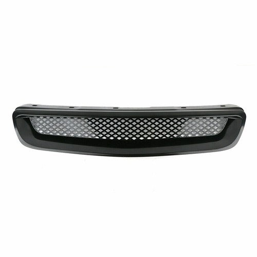 Black Mesh ABS Front Hood Grille Grill for 1996-1998 for Honda Civic EJ JDM