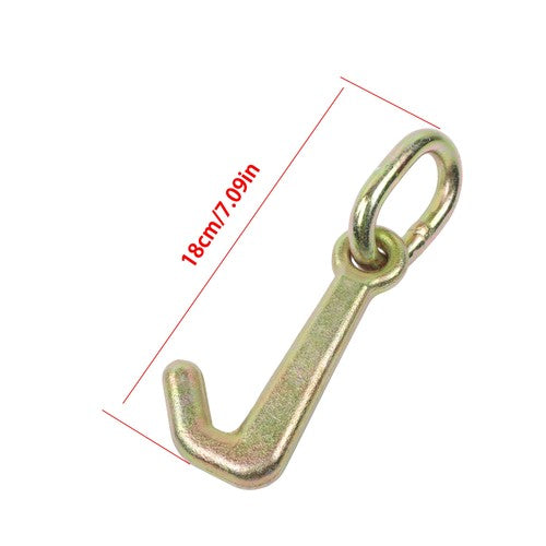 5/16 Inch Mini J Hook G70 5400 lbs Working Load Limit with Link Pack of 2