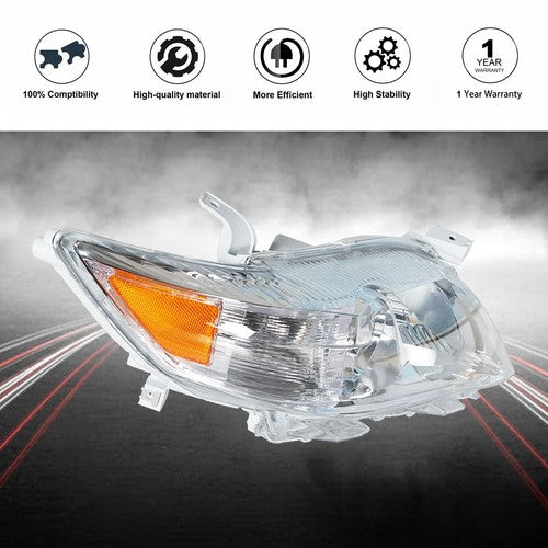 Front Headlights Headlamps For Toyota Camry LE XLE 2010-2011 RH Side Clear Lens