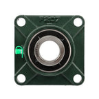 2 × UCF207-20 1-1/4" Bore Pillow Block Flange Bearing 4 Bolt Solid Base