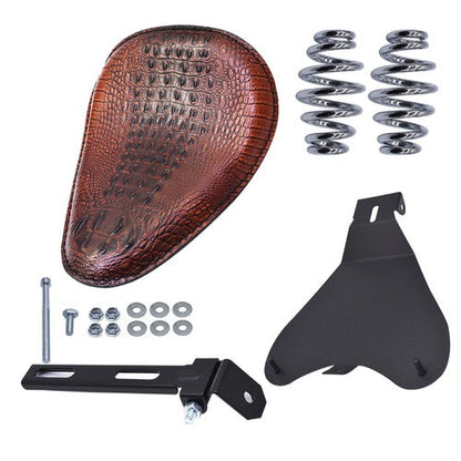 Brown Motorcycle Bobber Solo Seat Spring For Yamaha V Star 1300 1100 950 650 250