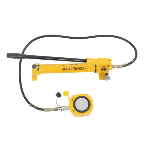 50T Low Profile Hydraulic Cylinder Jack Kit+CP-700 Manual Hydraulic Hand Pump