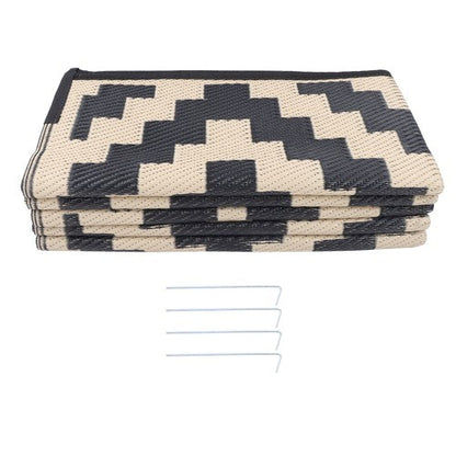 8x10 ft Waterproof Outdoor Rug Outdoor Indoor RV Mat Carpet For Patio Backyard
