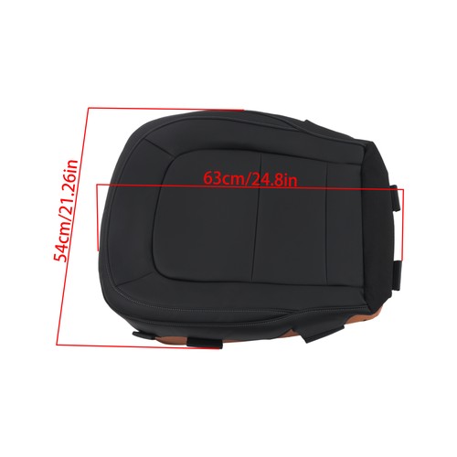 Leather Black For Chevy Colorado Canyon 2015-2022 Driver Side Bottom Seat Cover