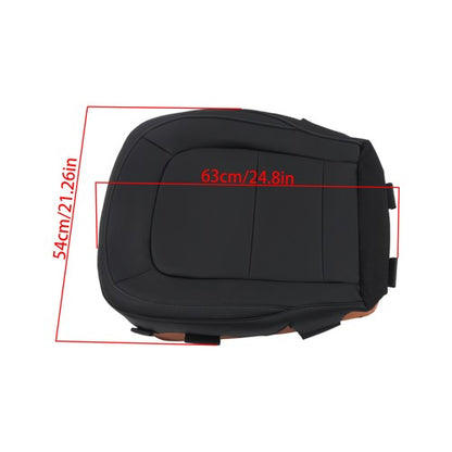 Leather Black For Chevy Colorado Canyon 2015-2022 Driver Side Bottom Seat Cover