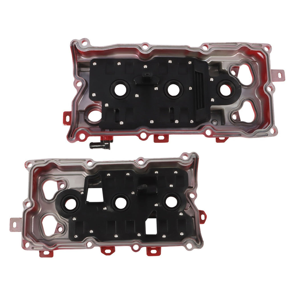 2Pcs Red Aluminum Valve Covers Set for 2009-20 Nissan Maxima Murano 3.5L