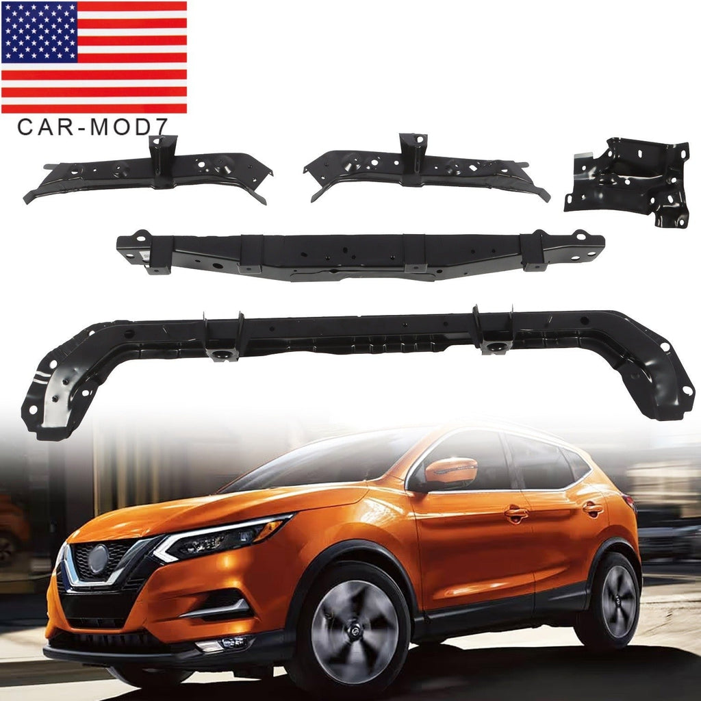 5PCS Radiator Support Brackets Left Right Upper Lower for Nissan Rogue 2014-20