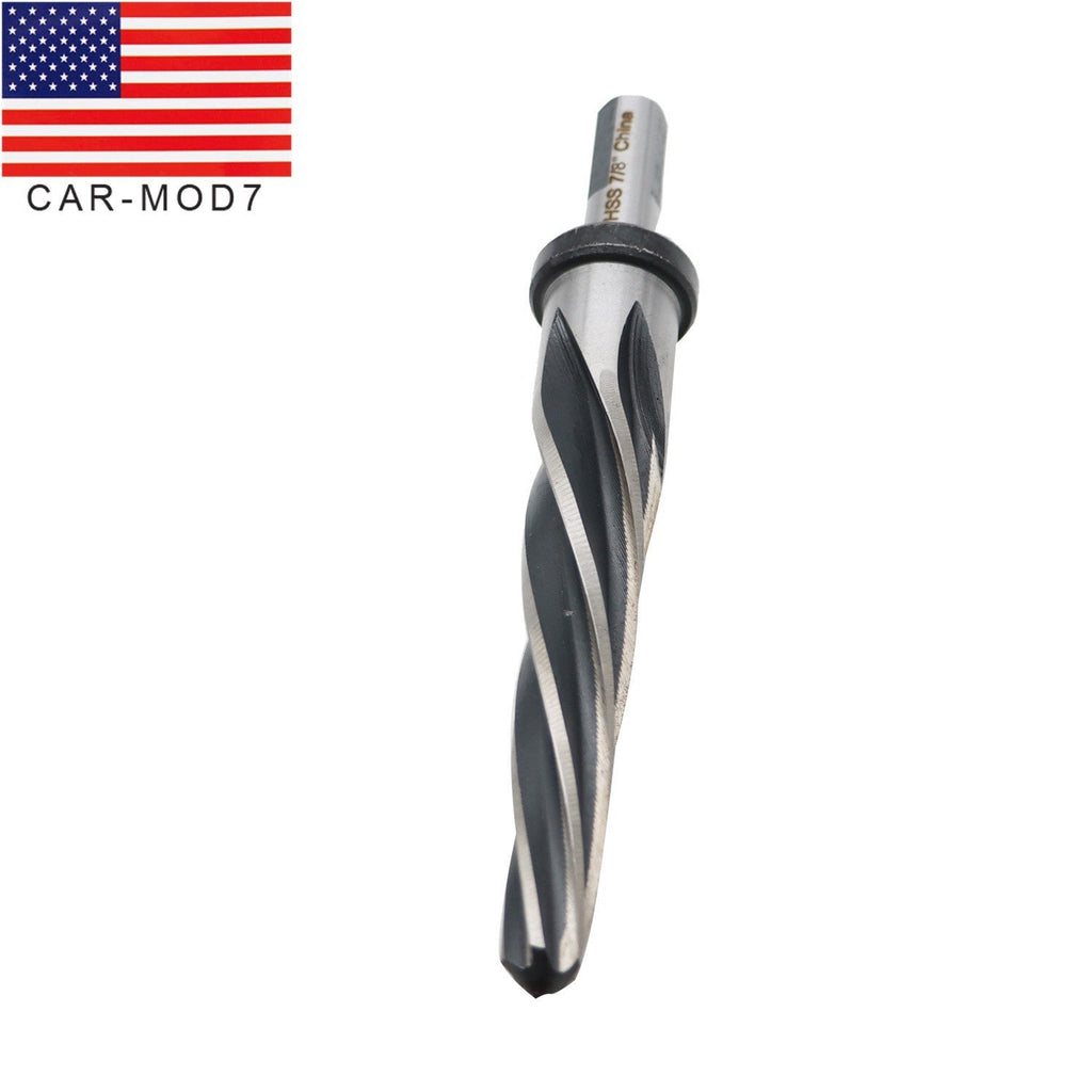7/8" HSS Drill Reamer Bit with 1/2" Non-Slip Shank for Bridge & Construction