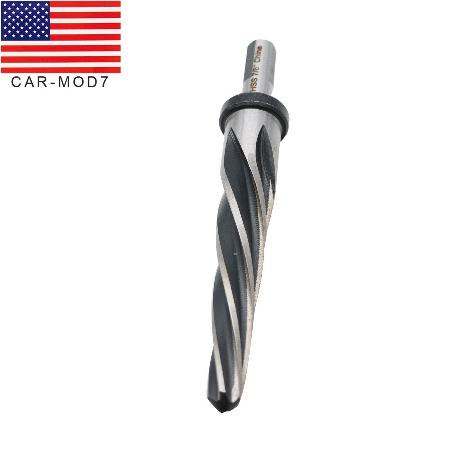 7/8" HSS Drill Reamer Bit with 1/2" Non-Slip Shank for Bridge & Construction