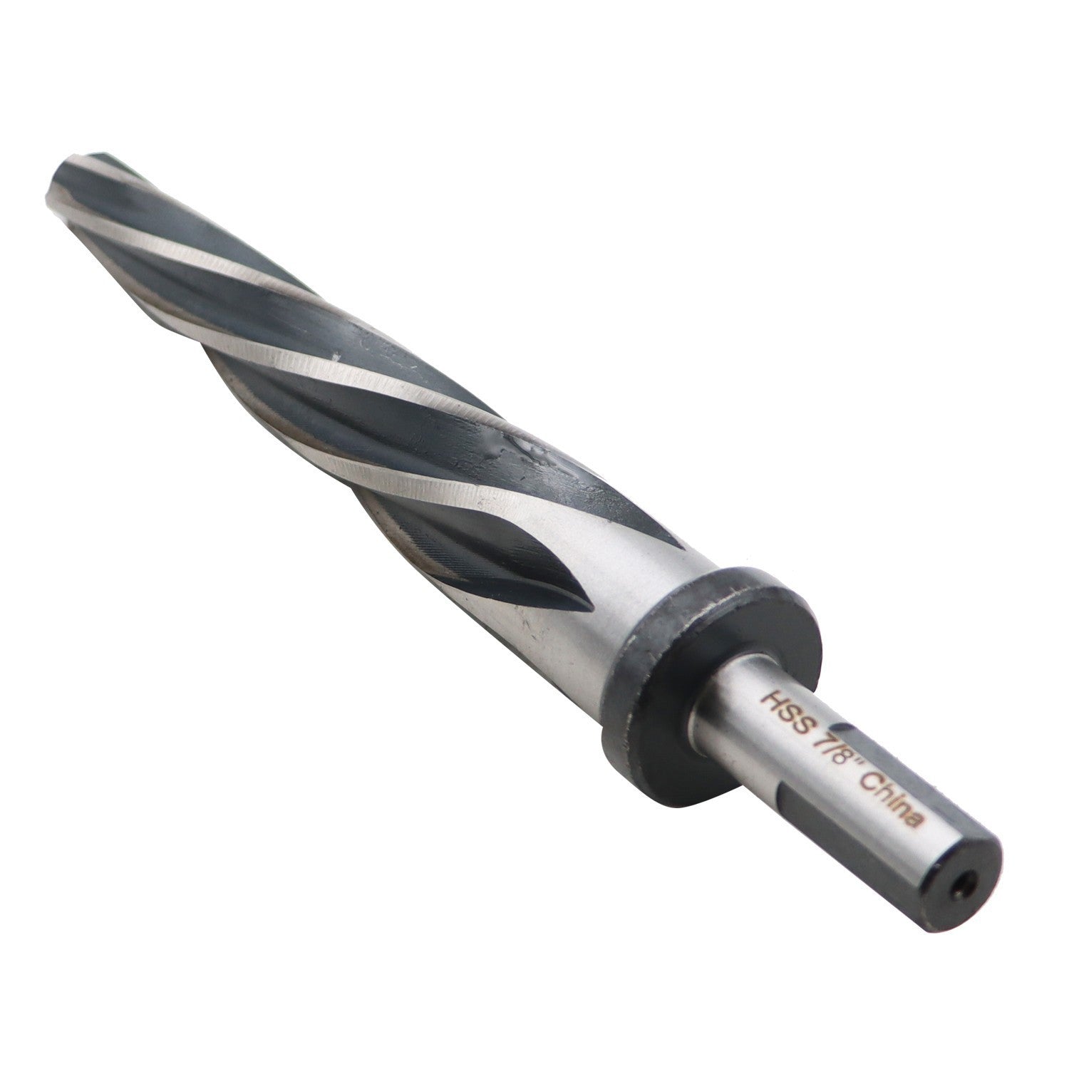 7/8" HSS Drill Reamer Bit with 1/2" Non-Slip Shank for Bridge & Construction