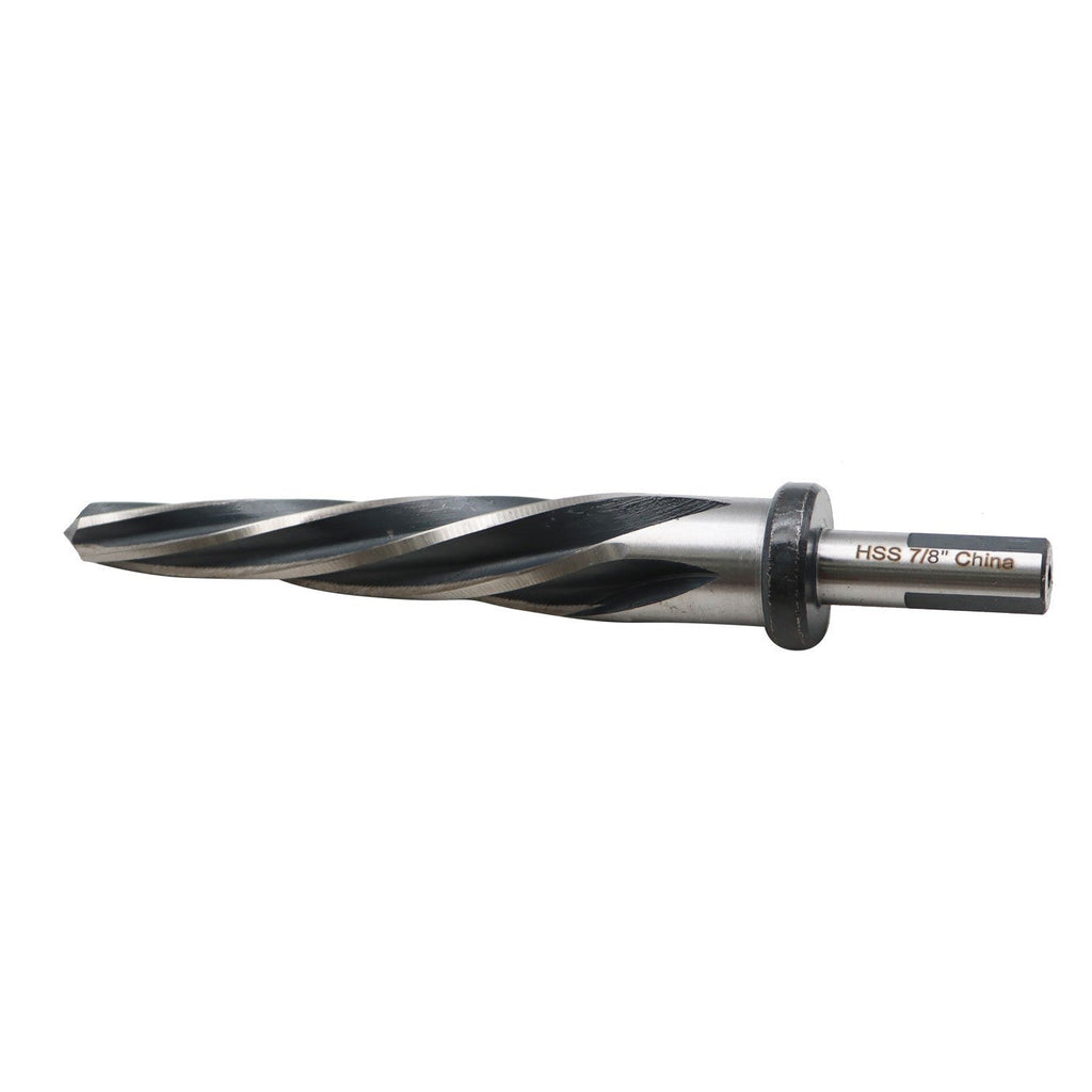 7/8" HSS Drill Reamer Bit with 1/2" Non-Slip Shank for Bridge & Construction