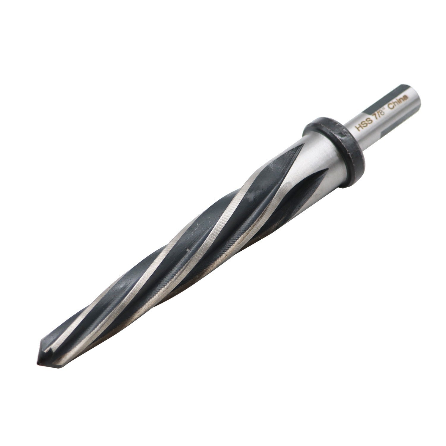 7/8" HSS Drill Reamer Bit with 1/2" Non-Slip Shank for Bridge & Construction