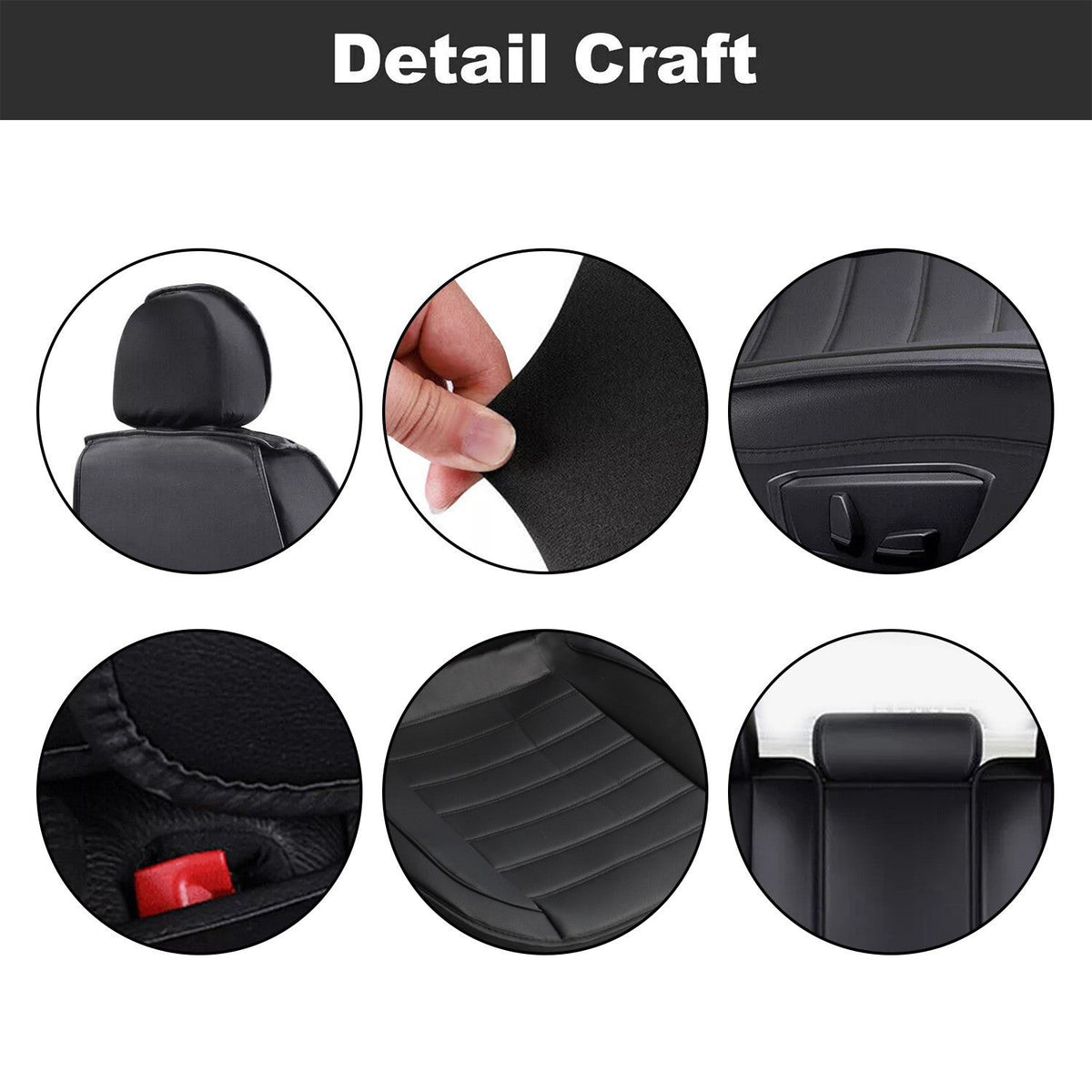 2010-2024 Honda CRV Accord Civic Full Leather Seat Covers Front & Rear Set