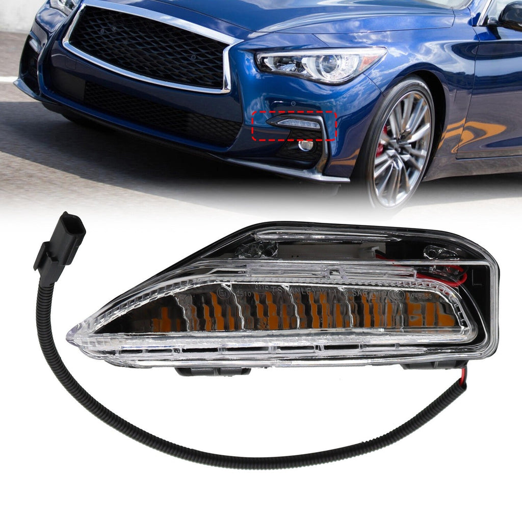 2014-2020 Infiniti Q50 Front Left Turn Signal Light Lamp LH Side Replacement