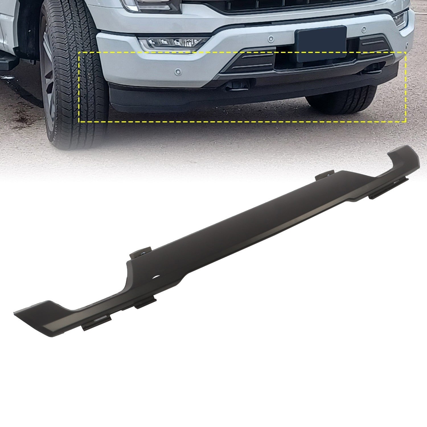 2021-2023 Ford F-150 Black Front Bumper Lower Molding Trim Valance