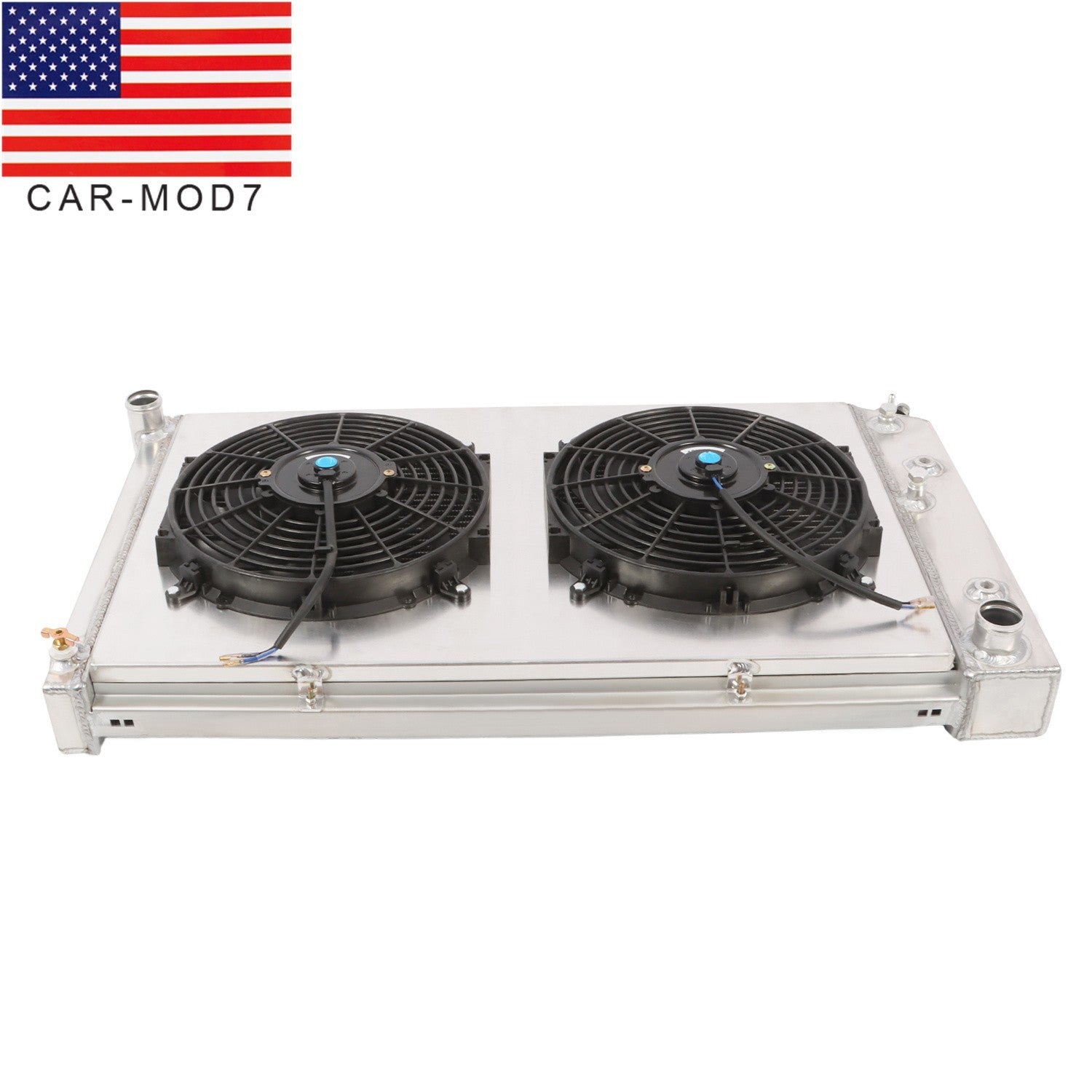 1968-1972 Chevelle GTO Cutlass Lemans 7.4L 4 Row Radiator + Fan + Relay