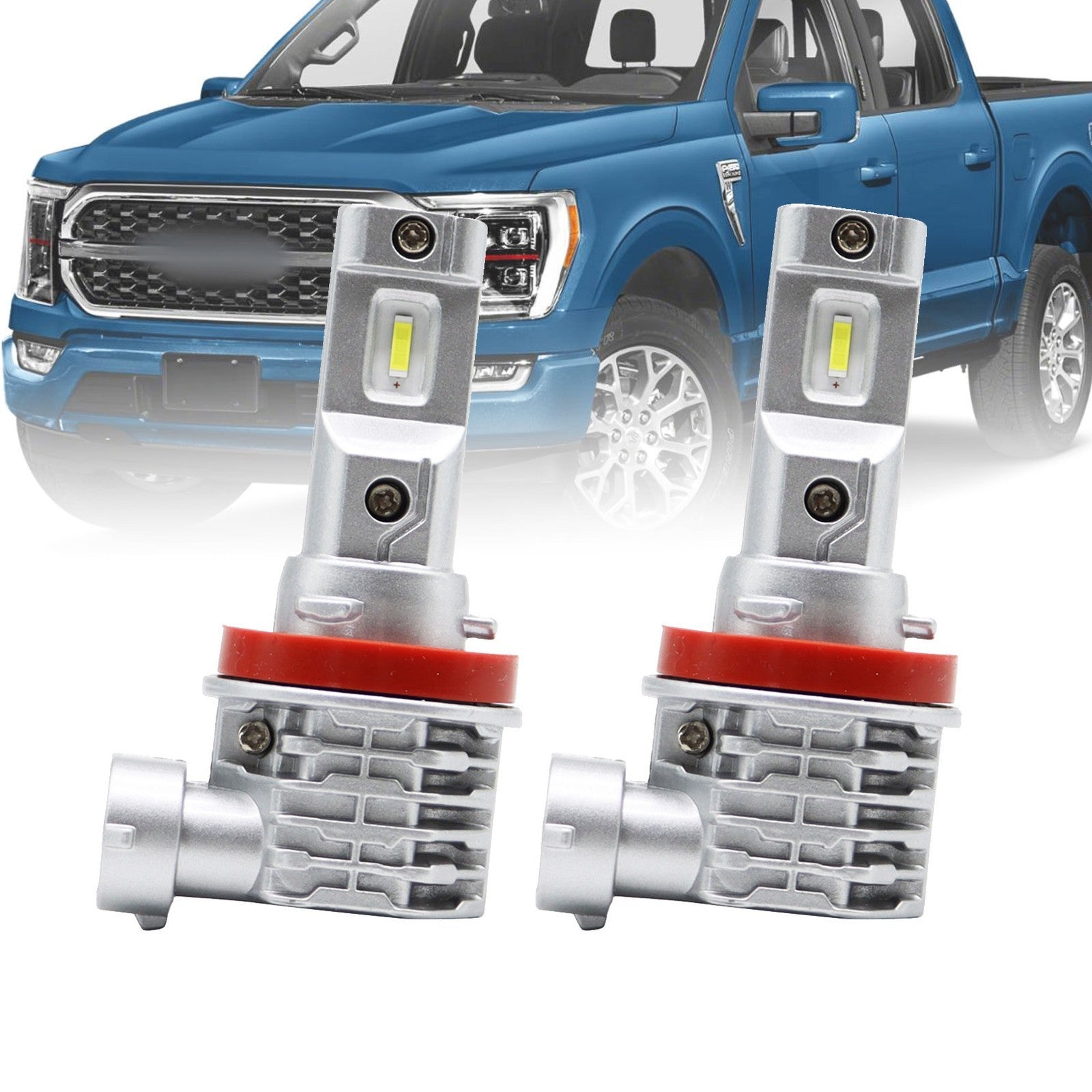 H11 H8 H9 LED Headlight Kit 6500K 360000LM Super Bright High Low Beam Bulbs