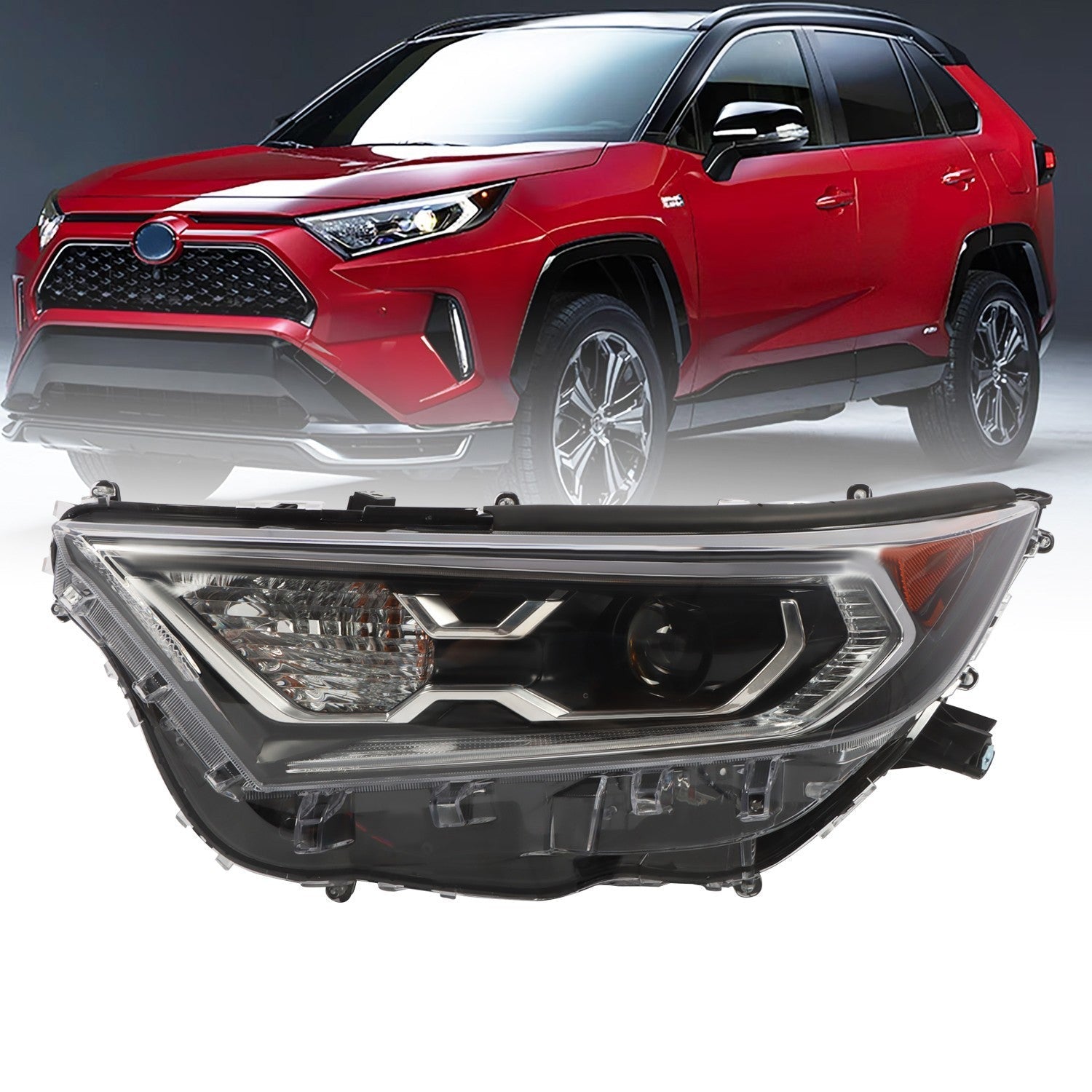 LED Headlight Left Side for 2019-2021 Toyota RAV4 XLE Hybrid XSE