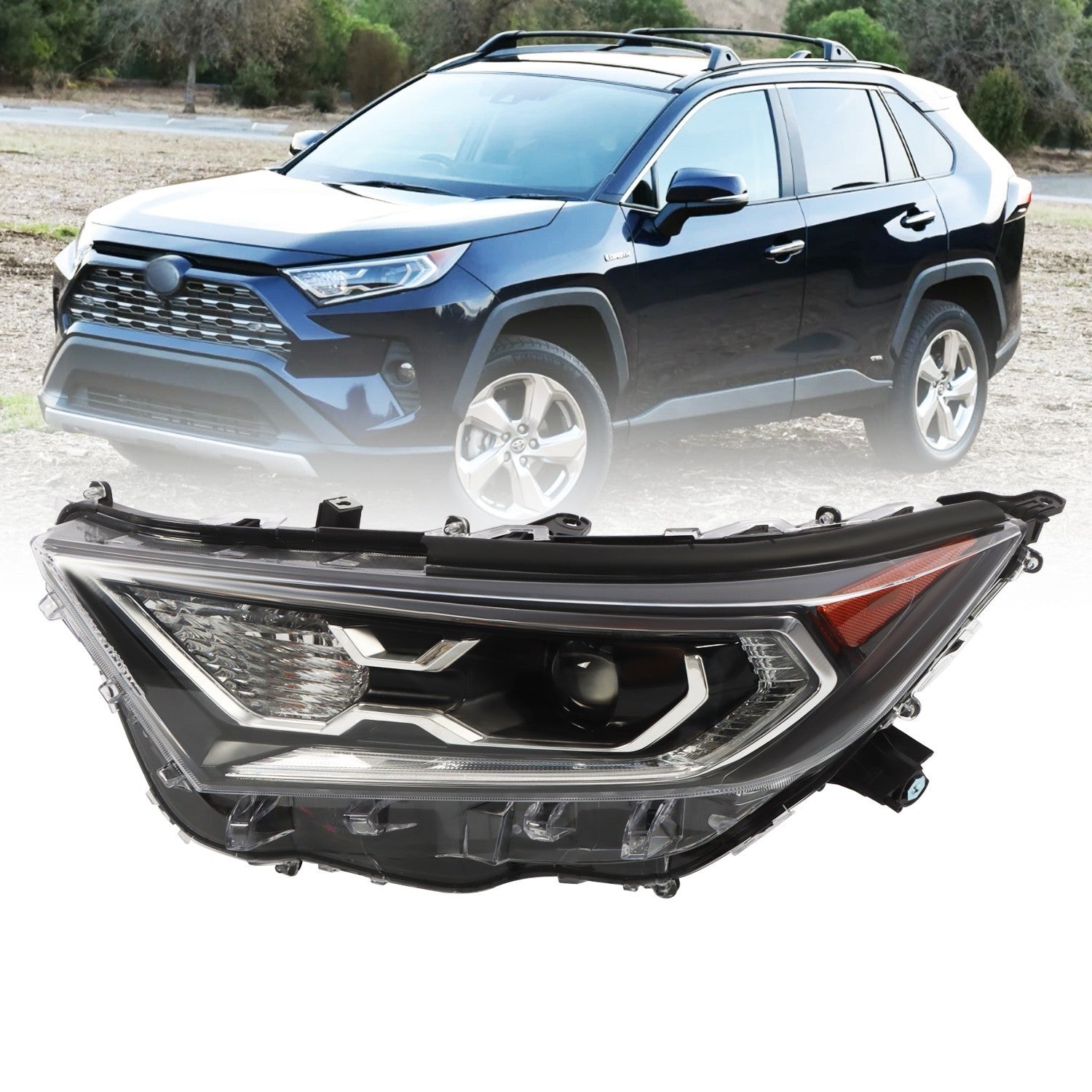 LED Headlight Left Side for 2019-2021 Toyota RAV4 XLE Hybrid XSE