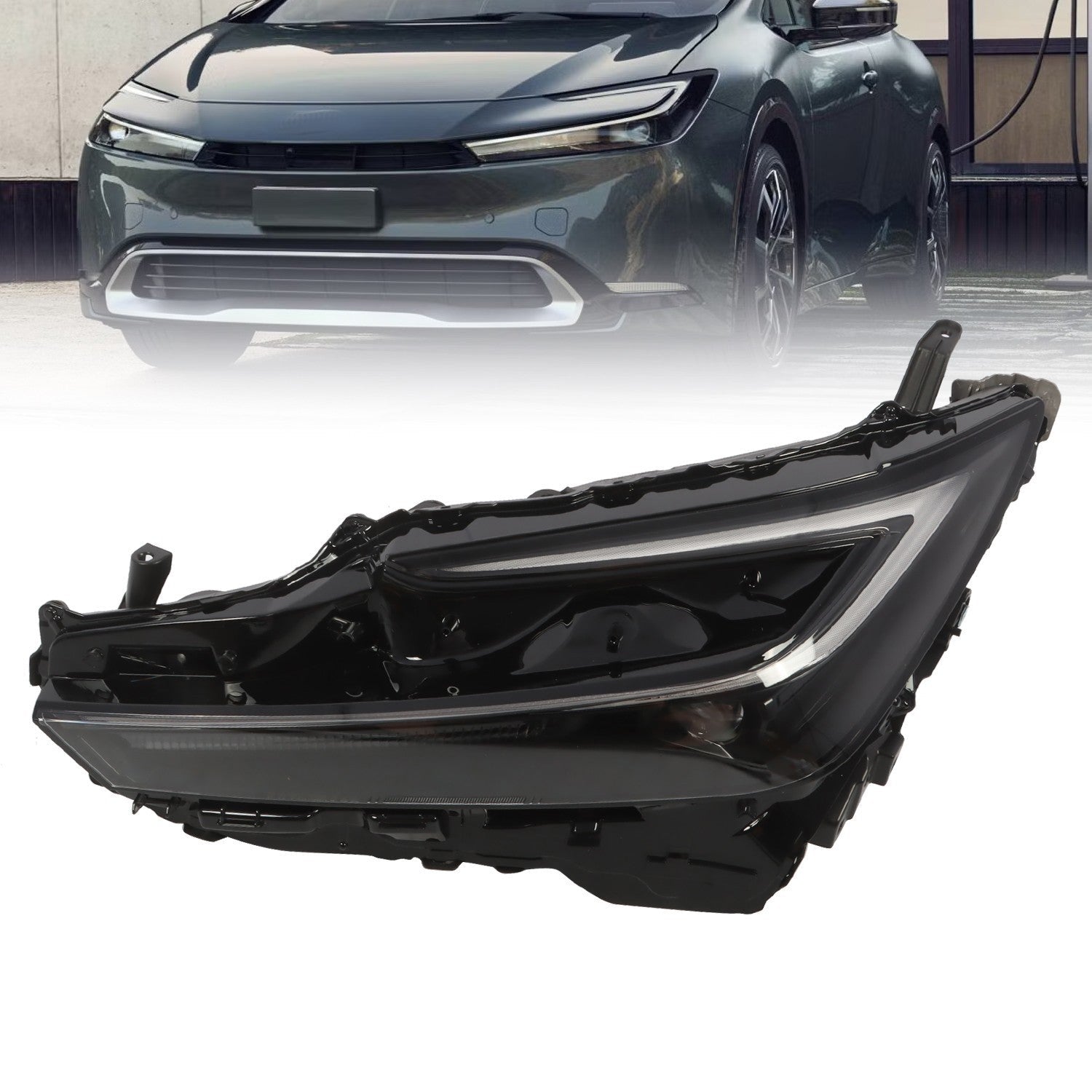 Left Driver Side Headlight Assembly for 2023-2024 Toyota Prius