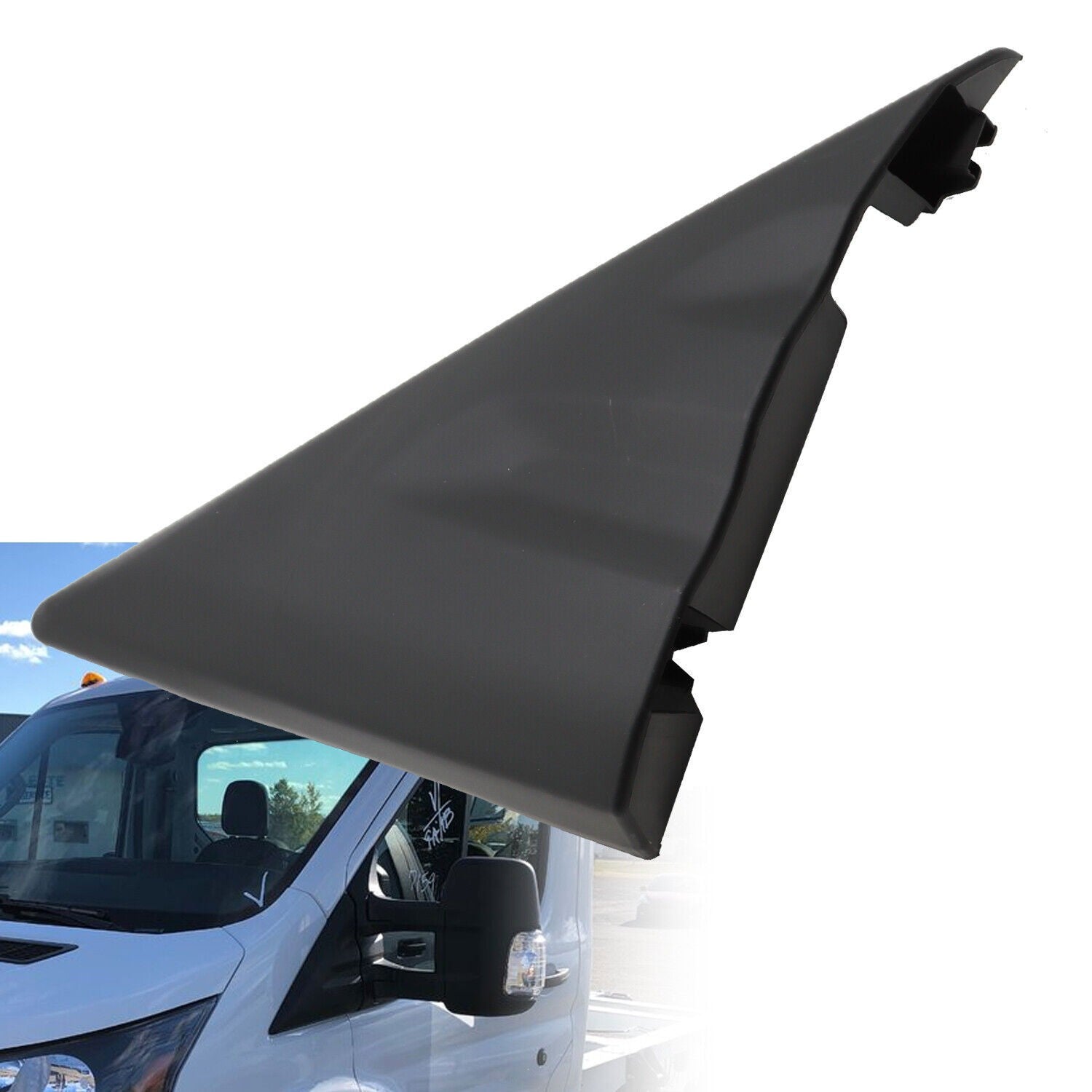 Left A Pillar Mirror Cover Plate Base for Ford Transit MK8 2014-2020