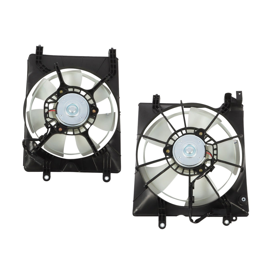 Pair Cooling Fans Set of 2 Left & Right for Honda Civic Driver & Passenger Side